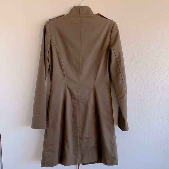 HÔTEL PARTICULIER BROWN ZIP UP 3/4 COAT - SZ SMALL - Picture 6 of 7